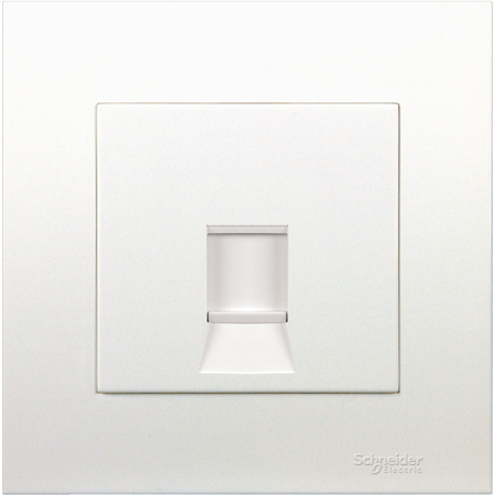 Schneider,  1G CAT 6 DATA OUTLET WITH SHUTTER