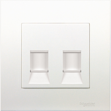 Schneider,  2G CAT 5E DATA OUTLET WITH SHUTTER