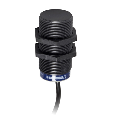 Schneider, inductive sensor XS4 M30 - L43mm - PPS - Sn15mm - 12..24VDC - cable 2m
