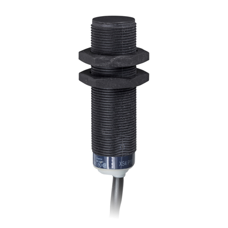Schneider, inductive sensor XS4 M18 - L62mm - PPS - Sn8mm - 24..240VAC/DC - cable 2m