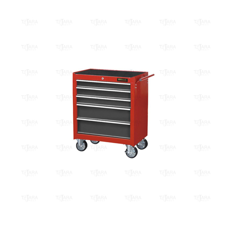 ROLLER CABINET WITH 5 DRAWERS (GREEN) - EGA Master