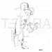 JCB Part No.# 02/911241, Hose turbo oil fee - JCB Spare Parts