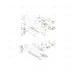KIT 5 (RATCHET ASSEMBLY COMPONENTS) FOR ANALOGIC REVERSIBLE TORQUE WRENCHES 1/4" - EGA Master