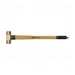 SLEDGE HAMMER 3 KG HICKORY HANDLE NON SPARKING BRASS ANTIDROP ACO - EGA Master