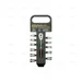 SET OF 12 PCS- HEX. SOCKET WRENCHES AND REVERSIBLE RATCHET HANDLE 1/4" (4-14 MM) 6 EDGES IN PLASTIC HANGER - EGA Master