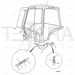 JCB Part No.# 827/30564, (W) (P) GLASS R/H 1/4 LIGHT TINT~BHL P1 - JCB Spare Parts