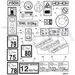 JCB Part No.# 817/17698, DECAL GEARLEVER 4SP - JCB Spare Parts