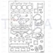 JCB Part No.# 02/634077, GASKET THERMOSTAT - JCB Spare Parts