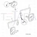 JCB Part No.# 123/04968, R/H MIRROR ARM - JCB Spare Parts