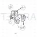 JCB Part No.# 701/58890, (W) HITCH/BOOM HYD. ACTUATOR - JCB Spare Parts