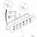 JCB Part No.# 704/50188, (W) (Pre-P)-WARNING LAMP CLUSTER - JCB Spare Parts