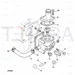 JCB Part No.# 02/631337, SS.P.N02/634111 Connector water - JCB Spare Parts