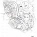 JCB Part No.# 320/08605, BELT.FRONT 8PK 2101 AR3 - JCB Spare Parts