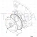 JCB Part No.# 320/03136, FLYWHEEL GA.W300 T/CON.ABI - JCB Spare Parts