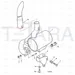 JCB Part No.# 123/05938, PIPE EXHAUST EXT. - JCB Spare Parts