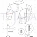 JCB Part No.# 827/80240, (W) HEATED REAR GLASS~LDL P73 - JCB Spare Parts