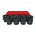 SET OF 9 IMPACT SOCKET WRENCHES 1" (24-50 MM) (6 EDGES) - EGA Master