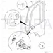 JCB Part No.# 331/60321, (W) (P) DOOR LATCH COVER P209 ROBOT - JCB Spare Parts