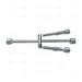 FOLDING CROSS RIM WRENCH MIRROR POLISHED CHROME PLATING - EGA Master