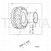 JCB Part No.# 42/925363, Tyre 10.00 x 20 EM22 16PR MITAS - JCB Spare Parts