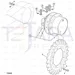 JCB Part No.# 1620/2053, ADAPTOR G3/8A-3/4UNF(M) - JCB Spare Parts