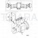 JCB Part No.# 458/20895, Arm Axle - Machined 4 bolt fixing - JCB Spare Parts