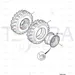 JCB Part No.# 41/933400, Wheel centre, 8 stud10 x 16.5 - JCB Spare Parts