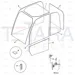 JCB Part No.# 827/30501, GLASS FRONT SCREEN - JCB Spare Parts