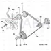 JCB Part No.# 02/800775, BELT-FAN (PAIR) - JCB Spare Parts