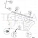 JCB Part No.# 926/46609, Strip weather seal 140mm long - JCB Spare Parts