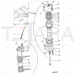 JCB Part No.# 265/00244, PIN PIVOT UPPER CE - JCB Spare Parts