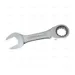 STUBBY MASTERGEAR COMBINATION RATCHET WRENCH 12 MM MIRROR POLISH CHROME PLATING - EGA Master