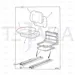 JCB Part No.# 40/204600, Seat PVC trim Bostrom 'U1'low back - JCB Spare Parts
