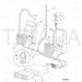 JCB Part No.# 122/40304, CRADLE FOR CABLE TIE - JCB Spare Parts