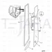 JCB Part No.# 827/80150, RH WINDOW GLASS CURVED - JCB Spare Parts