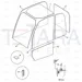 JCB Part No.# 827/80175, GLASS LOWER DOOR - JCB Spare Parts