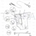 JCB Part No.# 826/11062, (W) (P) M8 CAGED NUT - JCB Spare Parts