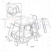 JCB Part No.# 827/30481, (W) (P) GLASS SIXLIGHT LH TINTED~BHL P12 - JCB Spare Parts
