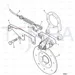 JCB Part No.# 910/60074, (W) (P) HANDBRAKE CABLE-(HAYES) (N) - JCB Spare Parts