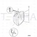 JCB Part No.# 123/06305, WORK LAMP BRK - JCB Spare Parts