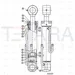 JCB Part No.# 550/42391, Piston rod - JCB Spare Parts