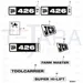 JCB Part No.# 332/R6387, Decal engine cover 426ZX - JCB Spare Parts