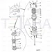 JCB Part No.# 819/00116, SHIM 0.25 MM THICK - JCB Spare Parts