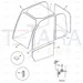 JCB Part No.# 827/20403, GLASS L.H SIDE - JCB Spare Parts