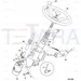 JCB Part No.# 331/27487, (P) HUB CAP-STEERING WHEEL - JCB Spare Parts
