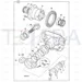 JCB Part No.# 448/26304, WASHER - THRUST - JCB Spare Parts