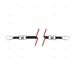 CARABINER LANYARD (WITHOUT CLIP) CAP. 3 KG WITH SPINNING PIECE ACO - EGA Master