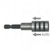MAGNETIC BIT HOLDER 75 MM INOX (AUTOMATIC PULL TYPE) - EGA Master