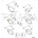 JCB Part No.# 700/50157,  Light rear stop, dip c/w flashe,RH - JCB Spare Parts