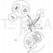 JCB Part No.# 823/10297, WASHER 3/8 UNF HARDENED - JCB Spare Parts